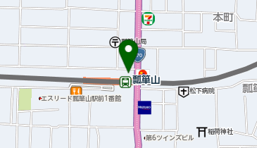 バーガーキング 近鉄瓢箪山駅店の地図画像