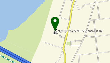 牡蠣小屋ウッドデザインパークいちのみや 紡の地図画像