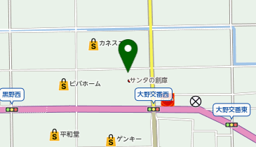 米乃家 カネスエ大野店の地図画像