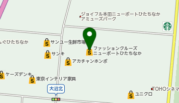 日産 ニューポートひたちなか ファッションクルーズ店の地図画像