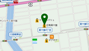 北野エース 楽々園店の地図画像