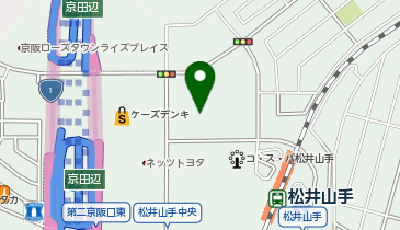 POLA(ポーラ) ブランチ松井山手Akari店の地図画像