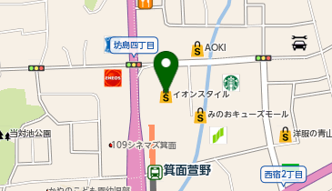 POLA THE BEAUTY(ポーラ・ザ・ビューティー) みのおキューズモール店の地図画像