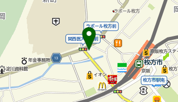 POLA THE BEAUTY(ポーラ・ザ・ビューティー) 枚方店の地図画像