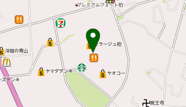 サカゼン モラージュ柏店の地図画像