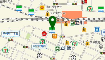 立川 蟹最上の地図画像