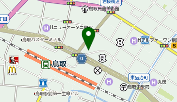 東横INN(イン)鳥取駅北口の地図画像