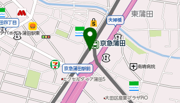 大田区観光情報センターの地図画像