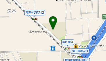 川崎市立東高津中学校の地図画像