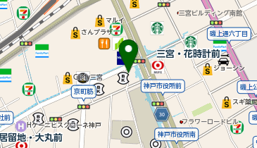 POLA(ポーラ) 三宮国際会館前店の地図画像