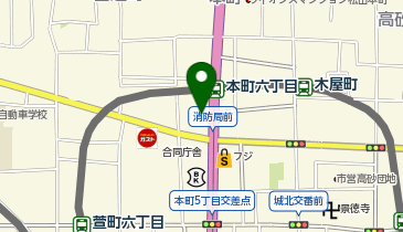 POLA(ポーラ) 松山本町店の地図画像