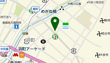 POLA THE BEAUY(ポーラ・ザ・ビューティー) 長崎浜の町店の地図画像