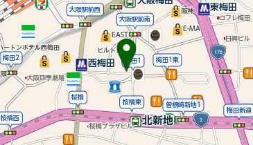 KASHIYAMA(カシヤマ) ディアモール大阪店の地図画像