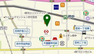 RAKU SPA Station(ラク スパ ステーション) 府中の地図画像