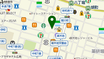 代官山キャンディアップル 広島PARCO店の地図画像
