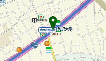 猿田彦珈琲 駒沢大学駅の地図画像