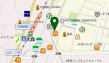 甲賀米粉たい焼き 大森駅前店の地図画像