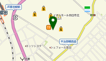 ガシャポンバンダイオフィシャルショップ 未来屋書店四日市北店の地図画像