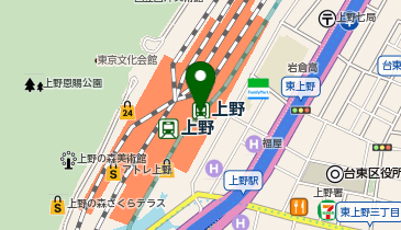 中川政七商店 ecute上野店の地図画像