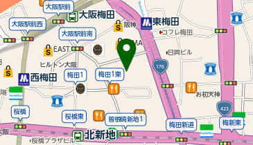 東海東京証券株式会社(あんしん総合サービス) 梅田支店の地図画像