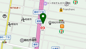 東海東京証券株式会社(あんしん総合サービス) 岡山支店高松出張所の地図画像