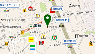 オグラ眼鏡店 イトーヨーカドー亀有駅前店の地図画像