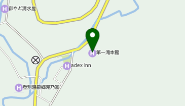 観音山フルーツパーラー 登別の地図画像