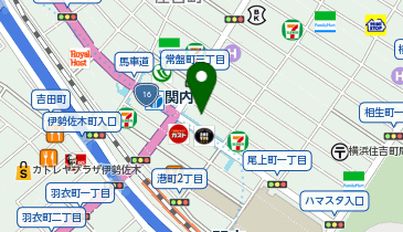 バーガーキング 関内駅の地図画像