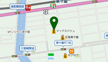 マックスバリュ イオンタウン楽々園店の地図画像