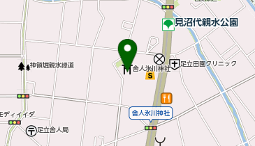 舎人氷川神社の地図画像