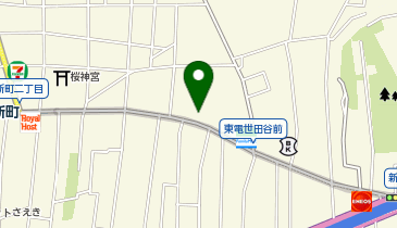 キッチンランド世田谷の地図画像