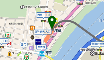 SHIMIZU(シミズ) ASAKUSA MATSUYA店の地図画像