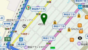 ポメラートブティック 銀座店の地図画像