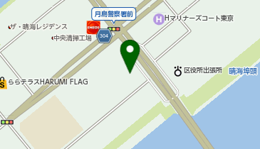 HARUMI FLAG PORT VILLAGE(ハルミ フラッグ ポート ビレッジ)の地図画像