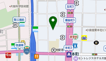 北御堂ミュージアムの地図画像