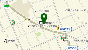 串揚げ・大阪料理 Cuisine d'Osaka(キュイジーヌ ド オオサカ) 福岡市警固店の地図画像