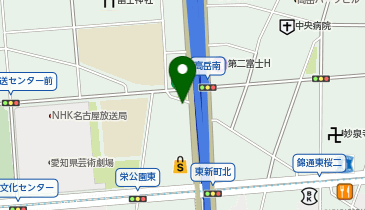 東桜三角食堂の地図画像