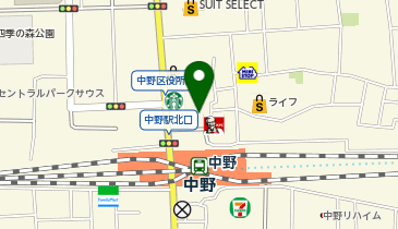 ゴーゴーカレー 中野駅北口スタジアムの地図画像