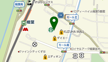 アエナ くずはモール店の地図画像