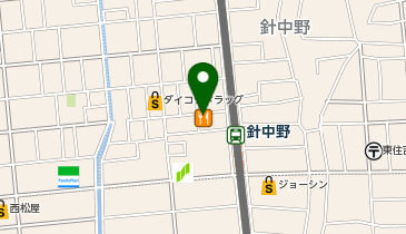 ピノキオ 針中野店の地図画像
