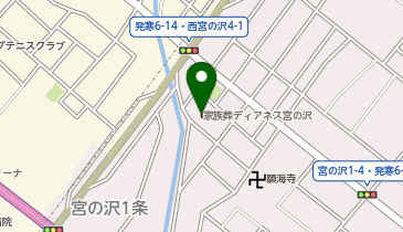 家族葬のディアネス 宮の沢の地図画像