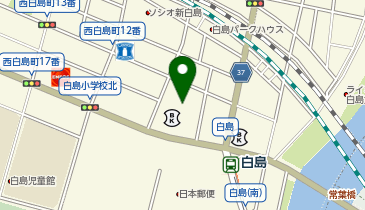 白島キューガーデンの地図画像