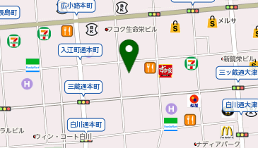 月島もんじゃ おこげ 栄の地図画像