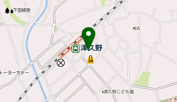 美容プラージュ 津久野店の地図画像