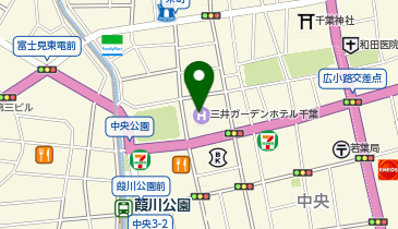 ロイヤルパインズホテル千葉の地図画像