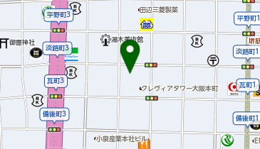 ガーナーホテル 大阪本町御堂筋の地図画像