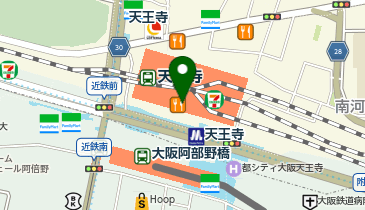 マンガ展 天王寺の地図画像