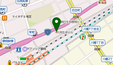 日本音楽著作権協会 静岡支部の地図画像