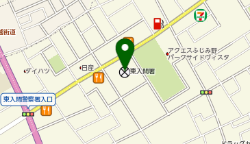 東入間警察署の地図画像