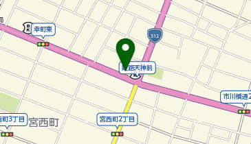 サンキューカット 市川橋通店の地図画像